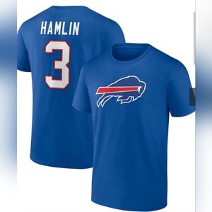 Damar Hamlin Numbered Buffalo Bills T-shirt Size XL.